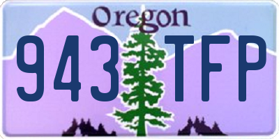 OR license plate 943TFP