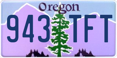 OR license plate 943TFT