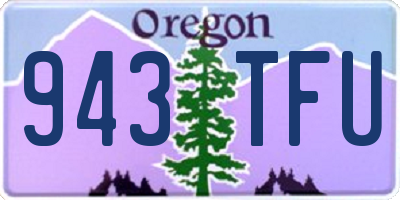 OR license plate 943TFU