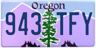 OR license plate 943TFY