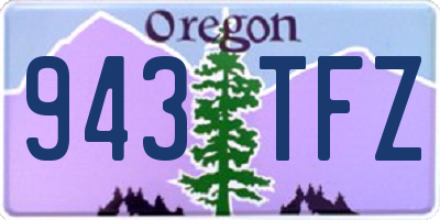 OR license plate 943TFZ