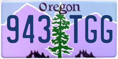 OR license plate 943TGG
