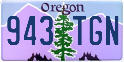 OR license plate 943TGN