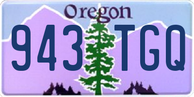 OR license plate 943TGQ