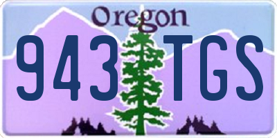 OR license plate 943TGS
