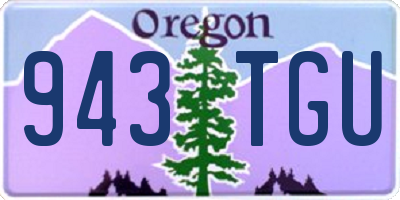 OR license plate 943TGU