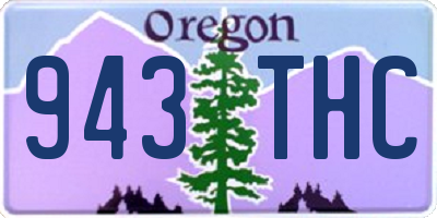 OR license plate 943THC