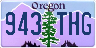 OR license plate 943THG