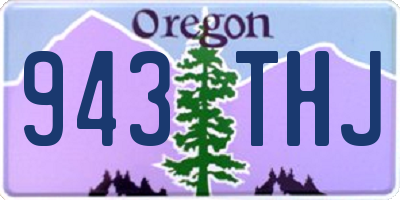 OR license plate 943THJ