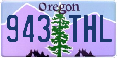 OR license plate 943THL