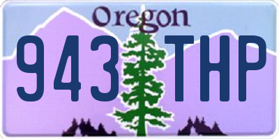 OR license plate 943THP