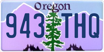 OR license plate 943THQ