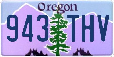 OR license plate 943THV