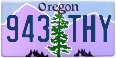 OR license plate 943THY