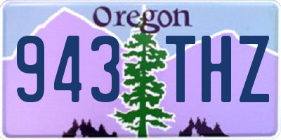 OR license plate 943THZ