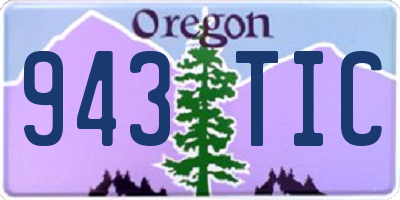 OR license plate 943TIC