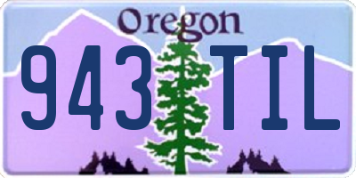 OR license plate 943TIL