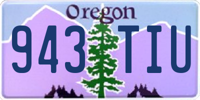 OR license plate 943TIU