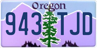 OR license plate 943TJD