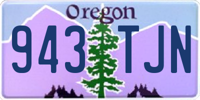 OR license plate 943TJN