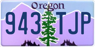 OR license plate 943TJP