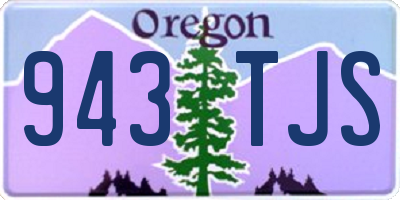 OR license plate 943TJS