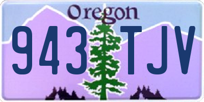 OR license plate 943TJV