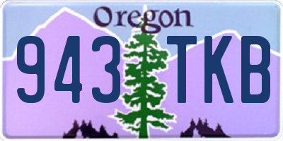 OR license plate 943TKB