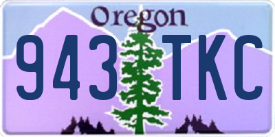 OR license plate 943TKC