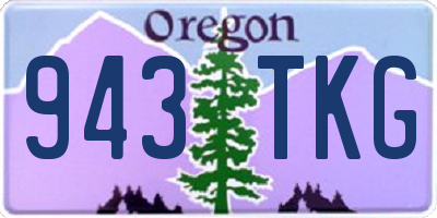 OR license plate 943TKG