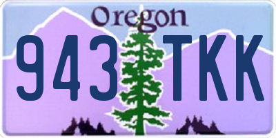 OR license plate 943TKK