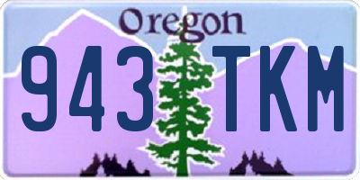 OR license plate 943TKM