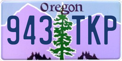 OR license plate 943TKP