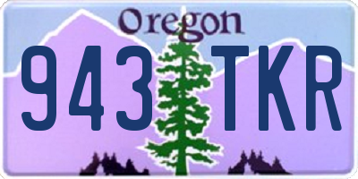 OR license plate 943TKR