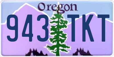 OR license plate 943TKT