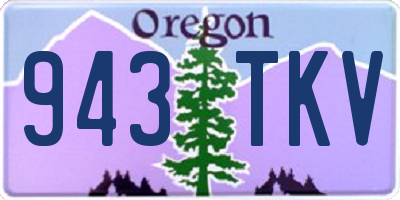 OR license plate 943TKV
