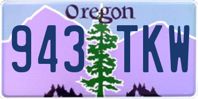 OR license plate 943TKW