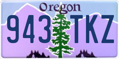 OR license plate 943TKZ