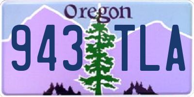 OR license plate 943TLA