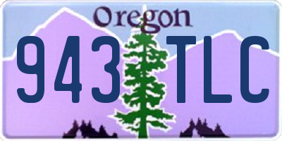 OR license plate 943TLC