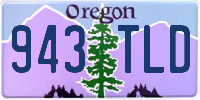 OR license plate 943TLD