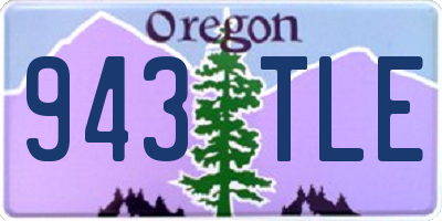 OR license plate 943TLE