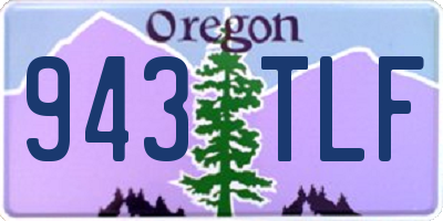OR license plate 943TLF