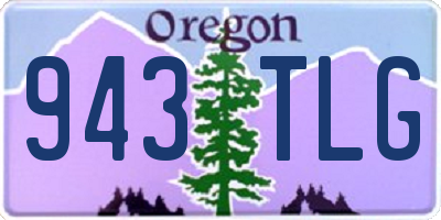 OR license plate 943TLG