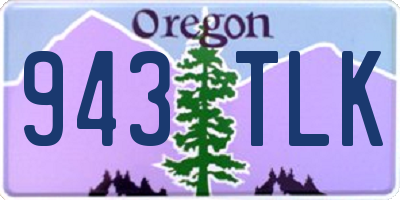 OR license plate 943TLK