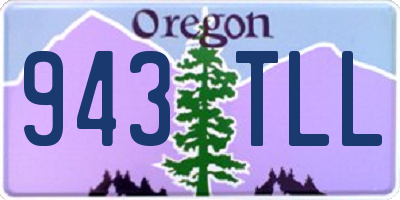 OR license plate 943TLL