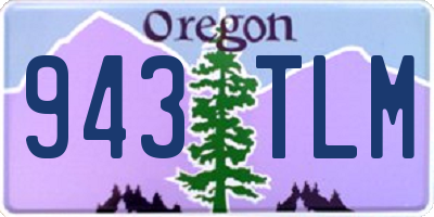OR license plate 943TLM
