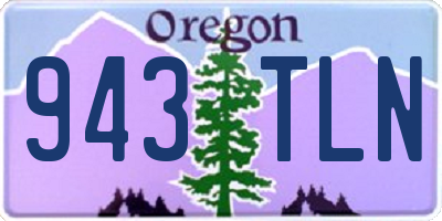 OR license plate 943TLN