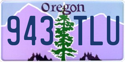 OR license plate 943TLU