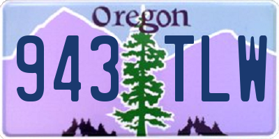 OR license plate 943TLW